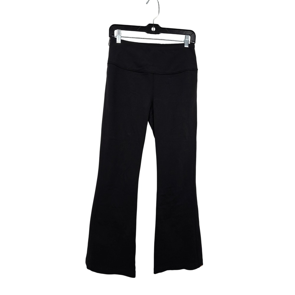 Lucy Flare Leggings Womens M Black Yoga Pants Zipper Pocket Activewear Comfort